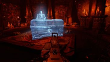 A Hologram of Samuel Hayden at the Slayer's Tomb